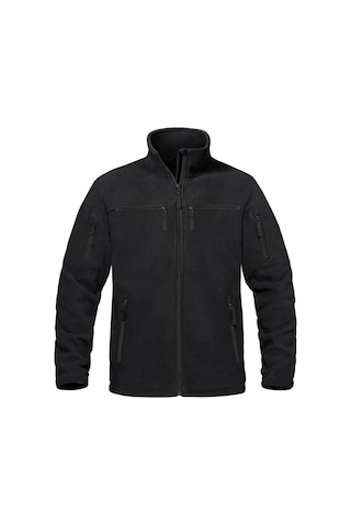 Ghassy Co. Warm Tactical Sport Multi 6 Cep Fonksiyonel Termal Polar Ceket Siyah