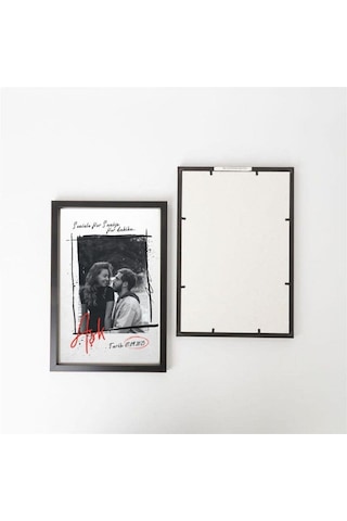 Kişiye Özel Resimli Seninle Hersaniye Aşk Tasarımlı Yapışkanlı Sök Tak Çerçeve 20 X 30