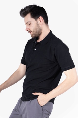 Polo Yaka T-shirt Siyah