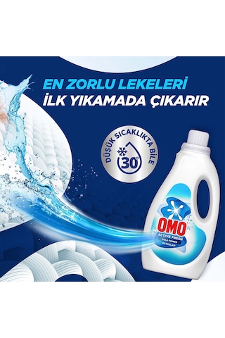 Omo Active Fresh Cold Power Beyazlar İçin Sıvı Deterjan 1500 Ml X3 Diğer
