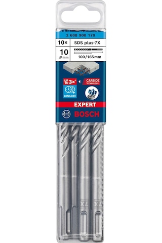 Bosch Expert 10x165 Mm 10 Lu Yeni Sds Plus-7x Matkap Ucu 2608900170