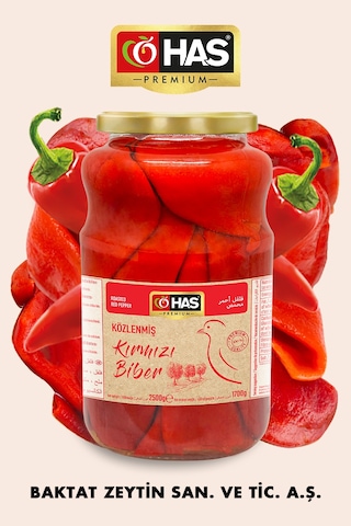 Has Premium Közlenmiş Kırmızı Biber 2650 G Has Premium Közlenmiş Kırmızı Biber 2650 G