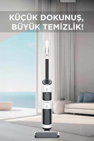 Torima FW-1000 Şarjlı Islak ve Kuru Yüzey Temizleyici Dikey Süpürge