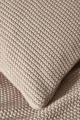 The White Company Lyra Throw, Yumuşak Pamuk Örgü Battaniye, 140 X 200 Cm Polyester Battaniye Kahverengi Tek Ebat