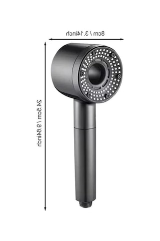 Turbo Duş Başlığı, Yüksek Basınçlı Ve Tazyik Ayarlı Lüks Banyo İçin 6998