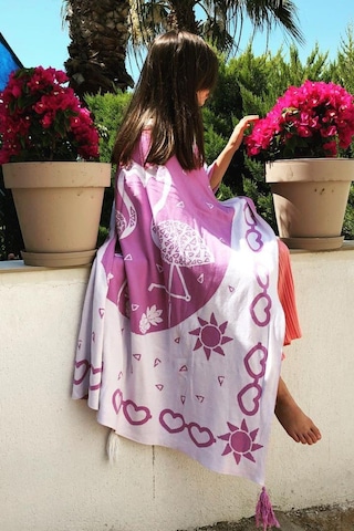 Organik Triko Çocuk Örtüsü, Flamingo 110x140 , Lila