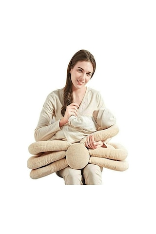 Emzirme Yastığı Bej Fonksiyonel Emzirme Minderi