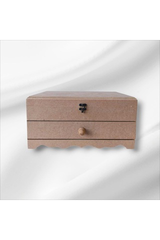 Ahşap-boyanabilir-klipsli-çok Amaçlı Organizer Kutu