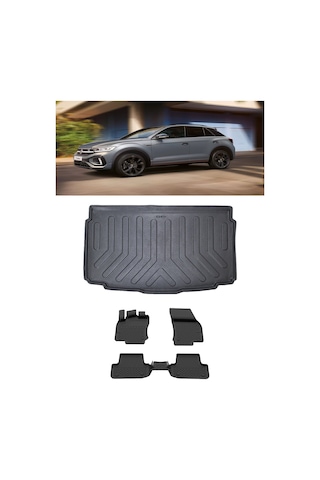 Sahler Volkswagen T-roc 2019 Ve Sonrası 4.5d Paspas 3d Rizline Alt Bagaj Havuzu