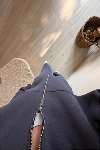 Neşeli Butik Kadın Oversize 3 İplik Cepli Eşofman Takımı Nm029 Antrasit