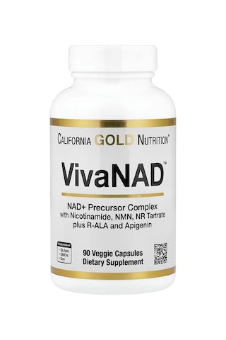 California Gold Nutrition, Vivanad , Nad Complex With Nmn, Nr Tartrate, 90 Veggie Capsules