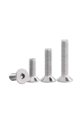 Havşa Başlı İnox İmbus 10.9 Dın 7991 A2 Paslanmaz Çelik Civata M4x40 Mm 20 Adet