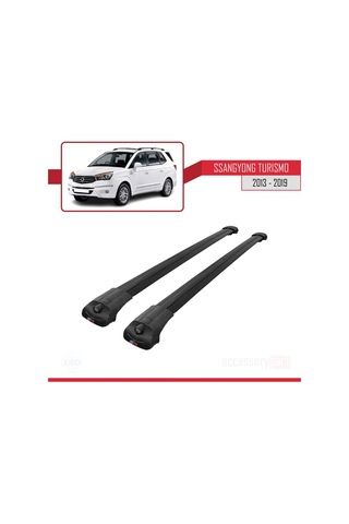 Ssangyong Turismo 2013-2019 Arası İle Uyumlu Ace-1 Ara Atkı Tavan Barı Siyah