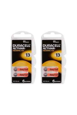 Duracell Activair PR48 13 Numara İşitme Cihazı Pili 6 x 2'li