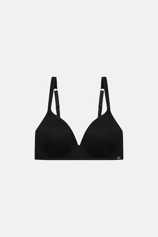 Amarelle Sienna Siyah Comfort Bra Büyük Beden Toparlayıcı Sütyen- Balensiz, Dolgusuz, Kalın Askılı