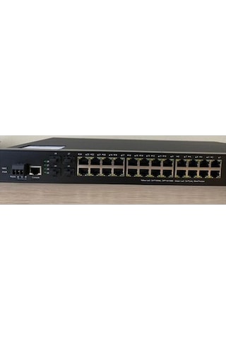 Scodeno 24 Port Bakır 24 10/100/1000 Port 2 1000 Port Fiber Girişli 28 Port Endüstriyel Yönetilebilir Poe Switch8