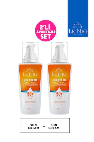 Le Nig Yüksek Koruyucu Nemlendiricili Güneş Kremi SPF50+ 2 x 150 ML