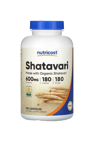 Nutricost Shatavari Asparagus Racemosus 600 Mg 180 Capsules