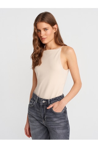 Dilvin 21020 Halter Yaka Top-taş Taş