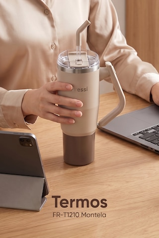Montela Termos Paslanmaz Çelik 1200 Ml Fr-t1210 Bej