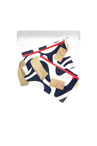 GURUYEMİŞ BOX "beehive" Strawberry Zebra Concept Clutch El Çantas Beyaz  -  Siyah