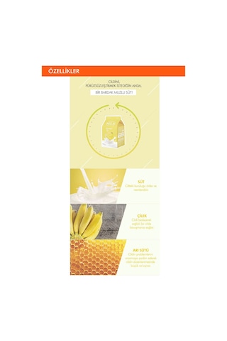Missha Besleyici Bakım Sağlayan Yaprak Maske(Muz-Süt) APIEU Banana Milk One-Pack