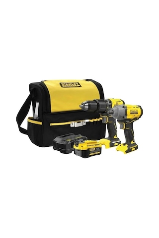 Stanley SFMCK217M1S-QW 18V Şarjlı Kömürsüz Darbeli Matkap + 1x4AH Akü Şarjlı Somun Sıkma Stanley SFMCK217M1S-QW 18V Şarjlı Kömürsüz Darbeli Matkap + 1x4AH Akü Şarjlı Somun Sıkma