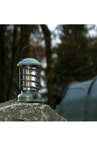 Madfox Vintage Glamping Kamp Lambası 300 Lümen Yeşil Yeşil