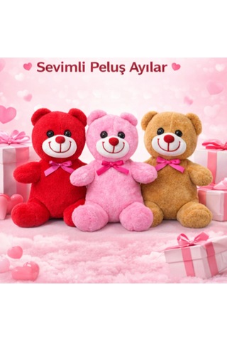 Peluş Ayıcık 25cm Pembe