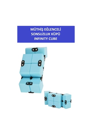 Sonsuzluk Stress Küpü - Infınıty Cube - Renk:mavi