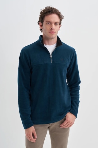 Cazador Yarım Balıkçı Yaka Kalın Polar Regular Fit Sweatshirt-56320 Petrol
