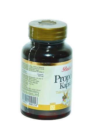 Balen Doğal Propolis Kapsülü 475 MG x 80 Bitkisel Kapsül