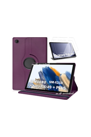 Galaxy Tab A9 Plus 11" Uyumlu Kılıf Zırh Ve Ekran Koruyucu Set