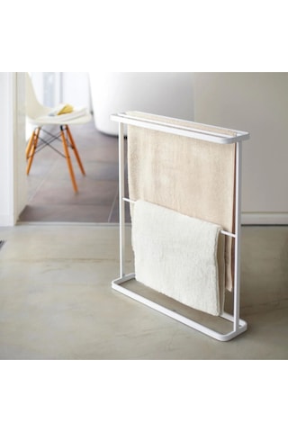 Kule Metal Banyo Havlu Askılığı Beyaz