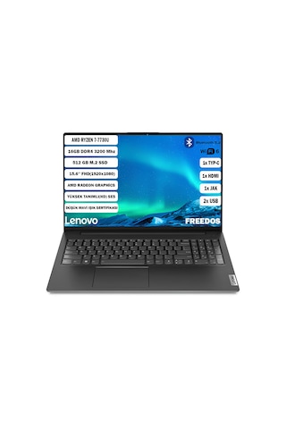 Lenovo V15 G4 ABP 82YY0012TR165 R7-7730U 16 GB 512 GB SSD 15.6" Dos Dizüstü Bilgisayar