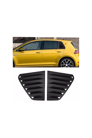 Golf 7 - 7.5 Kelebek Cam Vizörü Piano Black 2013-2020