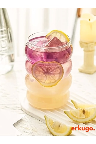 Borosilikat Sunum Bardağı, Kahve Bardağı, Meşrubat Bardağı, Isı Dayanıklı Bardak 350 Ml Bubblecup