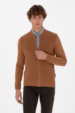 U.s. Polo Assn. Erkek Hırka Triko 50313721-vr233 Bisküvi