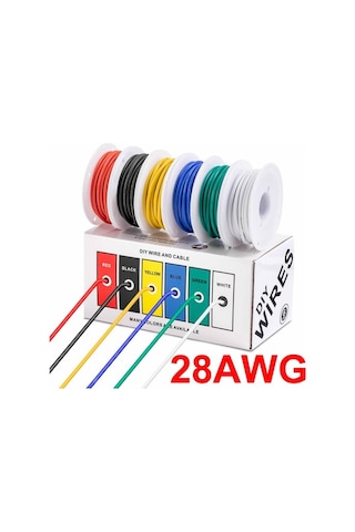 28awg 60 Metre Jumper Kablo Seti Breadboard Bağlantı Kablosu