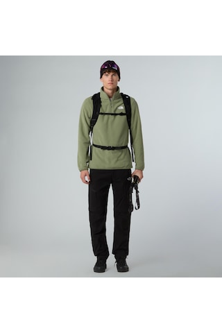 The North Face M Glacier Fleece 1/4 Zip Jacket Erkek Polar-30560 Yeşil