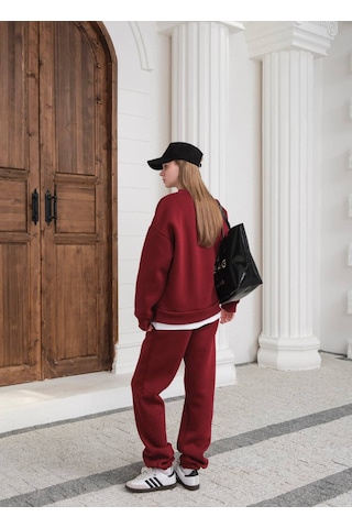 Fonna Fashion Esf-2304 Bayan Eşofman Takım Bordo