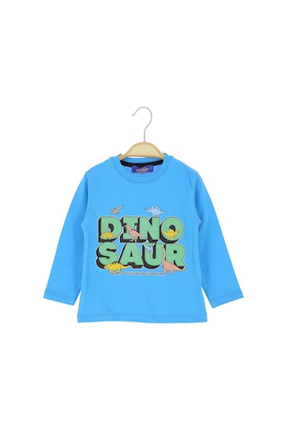 Crassi Erkek Çocuk Sweatshirt Yazılı Gök Mavi
