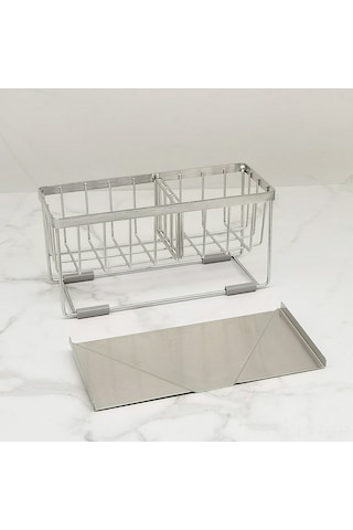 Youtek Stainless Steel Mutfak Lavabo Sponge Su Çıkaran Rakası: Anti Kayma Ayaklı, Çeşitli Gereçleri Saklayabilir, Kuru Ve Temiz Tutar Diğer