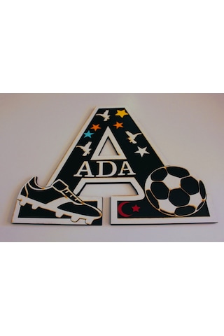 Çoçuk Odası Kapı & Duvar Süsü Kişiye Özel A Harfi