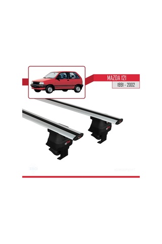 Mazda 121 1991-2002 Arası İle Uyumlu Ace-4 Ara Atkı Tavan Barı Gri