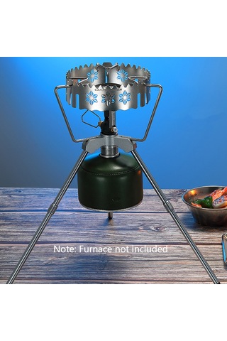 Tenfowee Campıngmoon Z03 Aluminyum Alüminyum Kamp Çalışanı Yüksek Bağlantı Elemanı Düz Gaz Tankı Adaptörü Gümüş