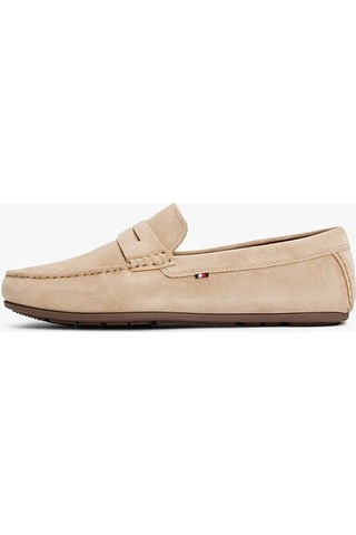 Casual Hılfıger Suede Drıver Bej