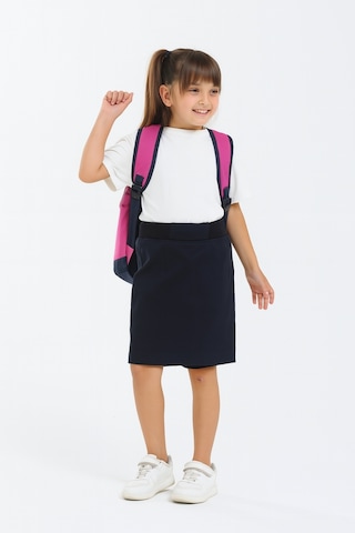 Kız Çocuk Beli İpli Okul Kaşkorse Şort Etek G2025-1 Lacivert