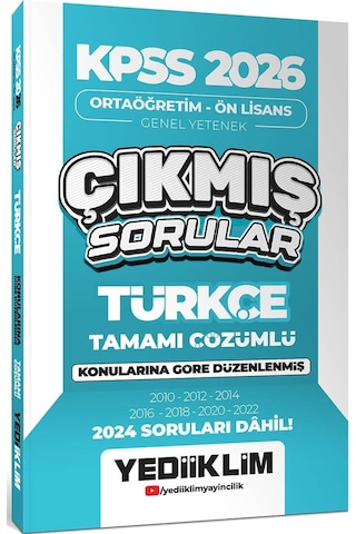 Yediiklim Kpss 2026 Ortaöğretim Önlisans Türkçe Konularına Göre Çıkmış Sorular 2024 Soruları Dahil Yediiklim Kpss 2026 Ortaöğretim Önlisans Türkçe Konularına Göre Çıkmış Sorular 2024 Soruları Dahil