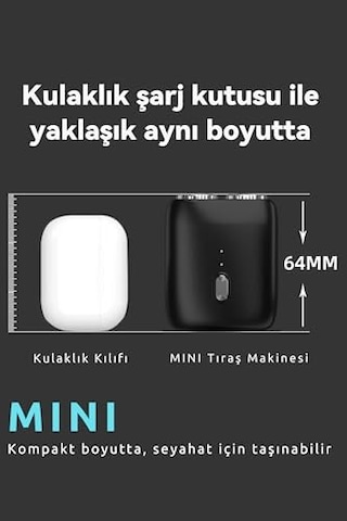 Mini Shaver Traş Makinesi, Seyahat Tıraş Makinesi, Mini Tıraş Makinesi, Erkek, Elektrikli, Mini Tıraş Makinesi, Çift Kafalı Tıraş Makinesi, Erkekler İçin İdeal Hediye, Yolculuk İçin